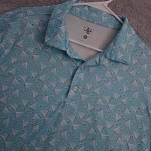 1764 Polo Shirt Mens Extra Large Sailing Jersey Performance Stretch Nautical XL